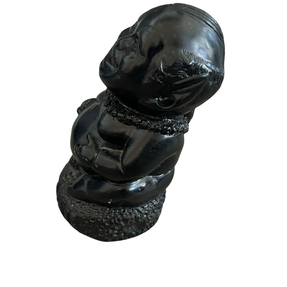Coco Joes Hawaii Tiki Laki Menehune Black Hawaiian Figure Figurine‎ Vintage - Picture 2 of 8